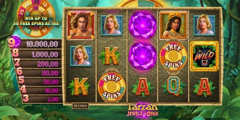 Slot Tarzan mang đến thưởng siêu hời